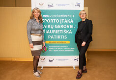 Konferencijos &bdquo;Sporto įtaka vaikų gerovei. &Scaron;iaurieti&scaron;ka patirtis&ldquo; akimirka