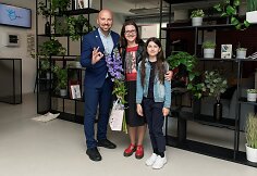 Remigijus Žiogas su dukra Riana