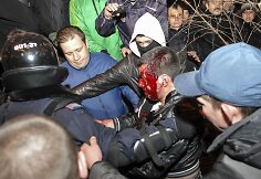 Donecke sužeistas protestuotojas