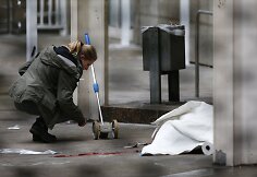 Frankfurte prie teismo buvo nušautas žmogus