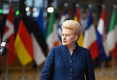 Dalia Grubauskaitė Europos Vadovų Taryboje Briuselyje