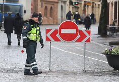 Vilniaus gatvėse &ndash; daugybė laikinų kelio ženklų
