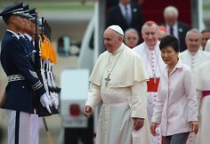 Popiežius Pranciškus ir Pietų Korėjos prezidentė Park Geun-hye