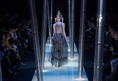 Kristina Petrošiūtė „Giorgio Armani“ kolekcijos pristatyme