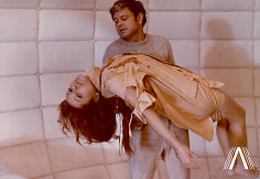 Donatas Banionis ir Natalija Bondarčiuk filme &bdquo;Soliaris&ldquo;. 1971 m.
