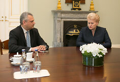Dalia Grybauskaitė ir Vigilijus Jukna