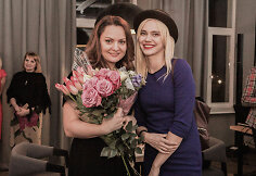 Projekto vadovė Elena ir dizainerė Janina Zibireva
