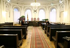 Vytauto Andriaus Kedžio byla vyko didžiojoje Vilniaus apygardos teismo salėje