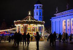 Kalėdi&scaron;kai pasipuo&scaron;ęs Vilnius