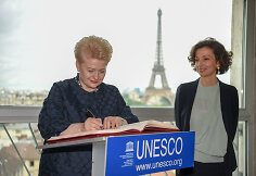 Prezidentė susitiko su Jungtinių Tautų Švietimo, mokslo ir kultūros organizacijos UNESCO generaline direktore Audrey Azoulay