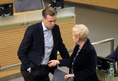 Gabrielius Landsbergis ir Irena Degutienė