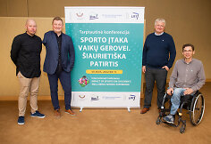 Konferencijos &bdquo;Sporto įtaka vaikų gerovei. &Scaron;iaurieti&scaron;ka patirtis&ldquo; akimirka