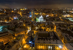 Gimtadienį &scaron;venčiančio Vilniaus vaizdai