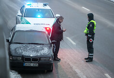Rytinis kelių policijos reidas Vilniuje