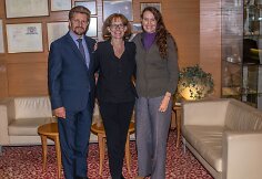 Dr. Brianas Clementas, jo žmona dr. Anna Maria Gahns-Clement ir Ingrida Gustienė