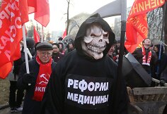 Medikų protestas Maskvoje