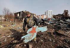 Ukrainiečiai grįžta į rusų karių suniokotas vietoves