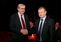 Audrius Siaurusevičius ir Saulius Skvernelis
