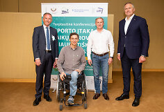 Konferencijos &bdquo;Sporto įtaka vaikų gerovei. &Scaron;iaurieti&scaron;ka patirtis&ldquo; akimirka