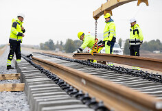 „Rail Baltica“ europinės vėžės bėgių tiesimas