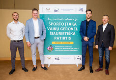 Konferencijos &bdquo;Sporto įtaka vaikų gerovei. &Scaron;iaurieti&scaron;ka patirtis&ldquo; akimirka