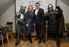 Vakarienės restorane akimirka