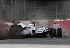 Felipe Massos ir Sergio Perezo avarija Kanados F-1 lenktynėse