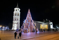 Prie Vilniaus Kalėdinės eglės