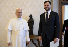 Popiežius Leonas XIV ir J. D.Vance'as / ZumaPress