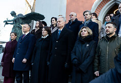 Marta Nawrocka, Karolis Nawrockis, Diana Nausėdienė, Gitanas Nausėda, Olena Zelenska, Volodymyras Zelenskis