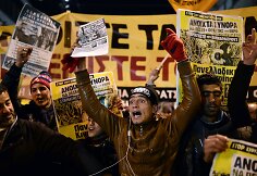 Demonstracija Atėnuose