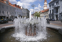 Vilniaus Rotu&scaron;ės aik&scaron;tėje pradėjo veikti fontanas