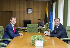Gintautas Paluckas ir Saulius Skvernelis