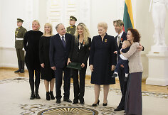 Edita Daniūtė, Mirko Gozzoli su sūnumi Romeo ir prezidentė Dalia Grybauskaitė
