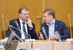 Saulius Skvernelis ir Ramūnas Karbauskis