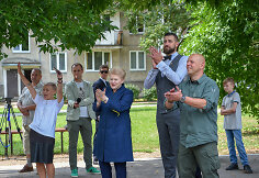 Paauglių dienos namų &bdquo;I&scaron;vien&ldquo; renginio akimirka
