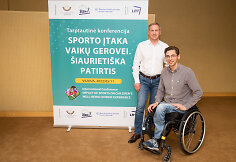 Konferencijos &bdquo;Sporto įtaka vaikų gerovei. &Scaron;iaurieti&scaron;ka patirtis&ldquo; akimirka