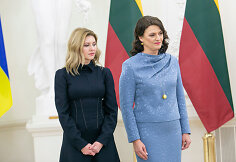 Olena Zelenska ir Diana Nausėdienė / Pauliaus Peleckio nuotr.