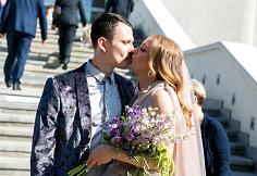 Vaivos Žymantaitės ir Deivido Statkausko vestuvių akimirka
