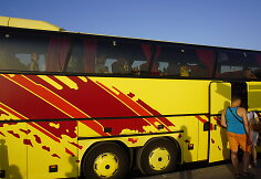 Autobuse, kuriuo į Prancūziją i&scaron;vyko &bdquo;Novaturo&ldquo; keleiviai, kondicionierius prakti&scaron;kai neveikia
