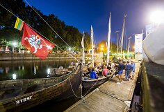 Klaipėdoje sutikta 15 istorinių laivų flotilė