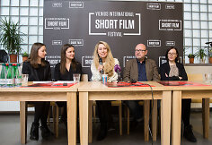 11-ojo Vilniaus taprtautinio trumpųjų filmų festivalio spaudos konferencija