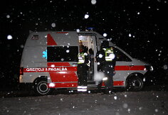 Tauragės rajone vilkikas nuvažiavo nuo kelio