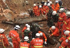 Žemės nuo&scaron;liauža Kinijoje