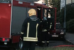 Gaisras Tuskulėnų gatvėje Vilniuje