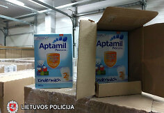 Suklastoti „Aptamil“ mišiniai kūdikiams