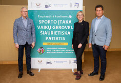 Konferencijos &bdquo;Sporto įtaka vaikų gerovei. &Scaron;iaurieti&scaron;ka patirtis&ldquo; akimirka