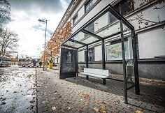 Kaune &ndash; naujos vie&scaron;ojo transporto stotelių stoginės