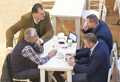 Arvydas Sabonis, Jonas Kazlauskas, Mindaugas Špokas ir Linas Kunigėlis