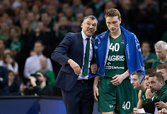 &Scaron;arūnas Jasikevičius ir Marius Grigonis